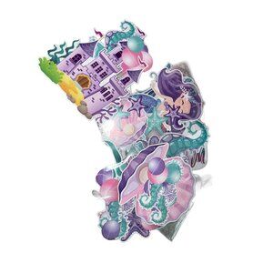 New 8 Piece Hanging Mermaid Decorations Girls Birthday Party Decor